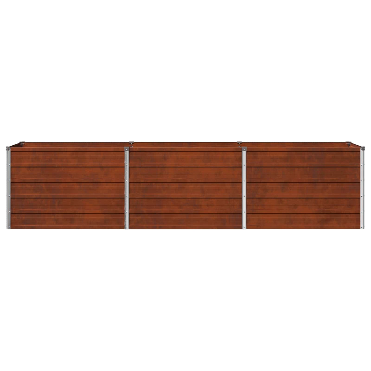 Raised Garden Bed Rusty Steel 240x40x55cm