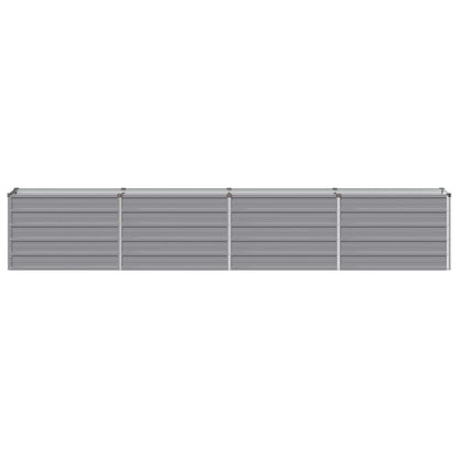 Grey Steel Raised Garden Bed 320x40x55cm