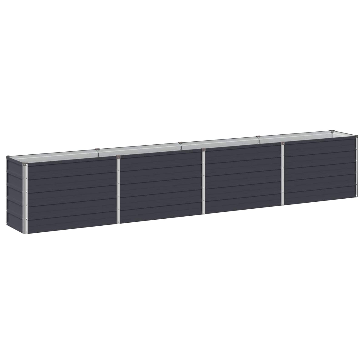 Garden Bed Anthracite Steel 320x40x55cm