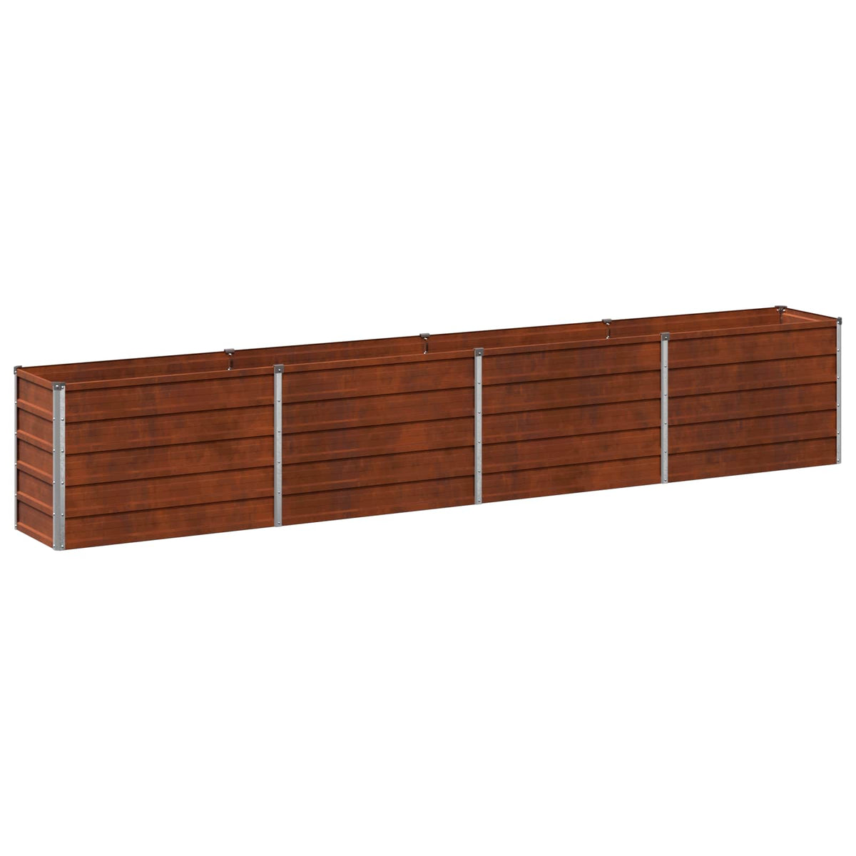 Raised Garden Bed Rusty Steel 320x40x55cm