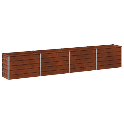 Raised Garden Bed Rusty Steel 320x40x55cm