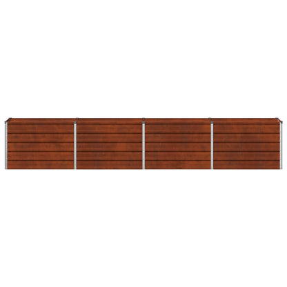 Raised Garden Bed Rusty Steel 320x40x55cm