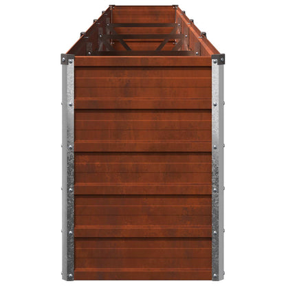 Raised Garden Bed Rusty Steel 320x40x55cm