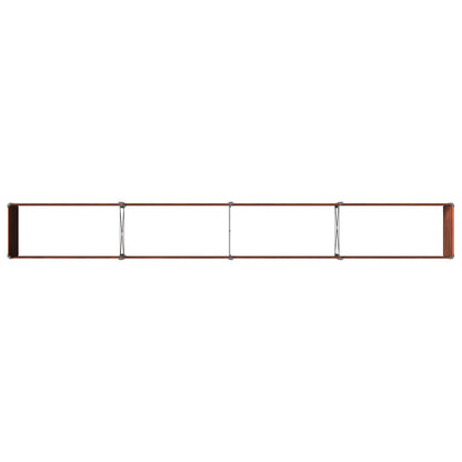 Raised Garden Bed Rusty Steel 320x40x55cm