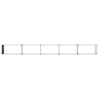 Grey Steel Raised Garden Bed 400x40x55cm