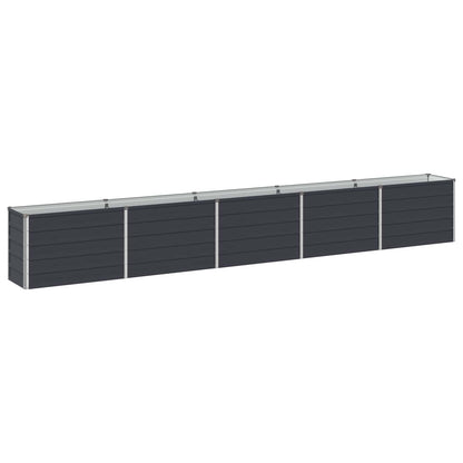 Steel Raised Garden Bed Anthracite 400x40x55cm