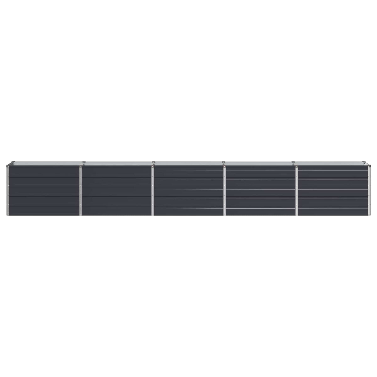Steel Raised Garden Bed Anthracite 400x40x55cm