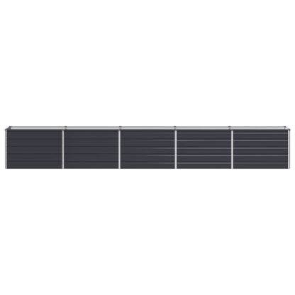 Steel Raised Garden Bed Anthracite 400x40x55cm