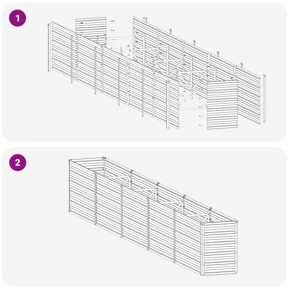 Raised Garden Bed Rusty Steel 400x40x55cm