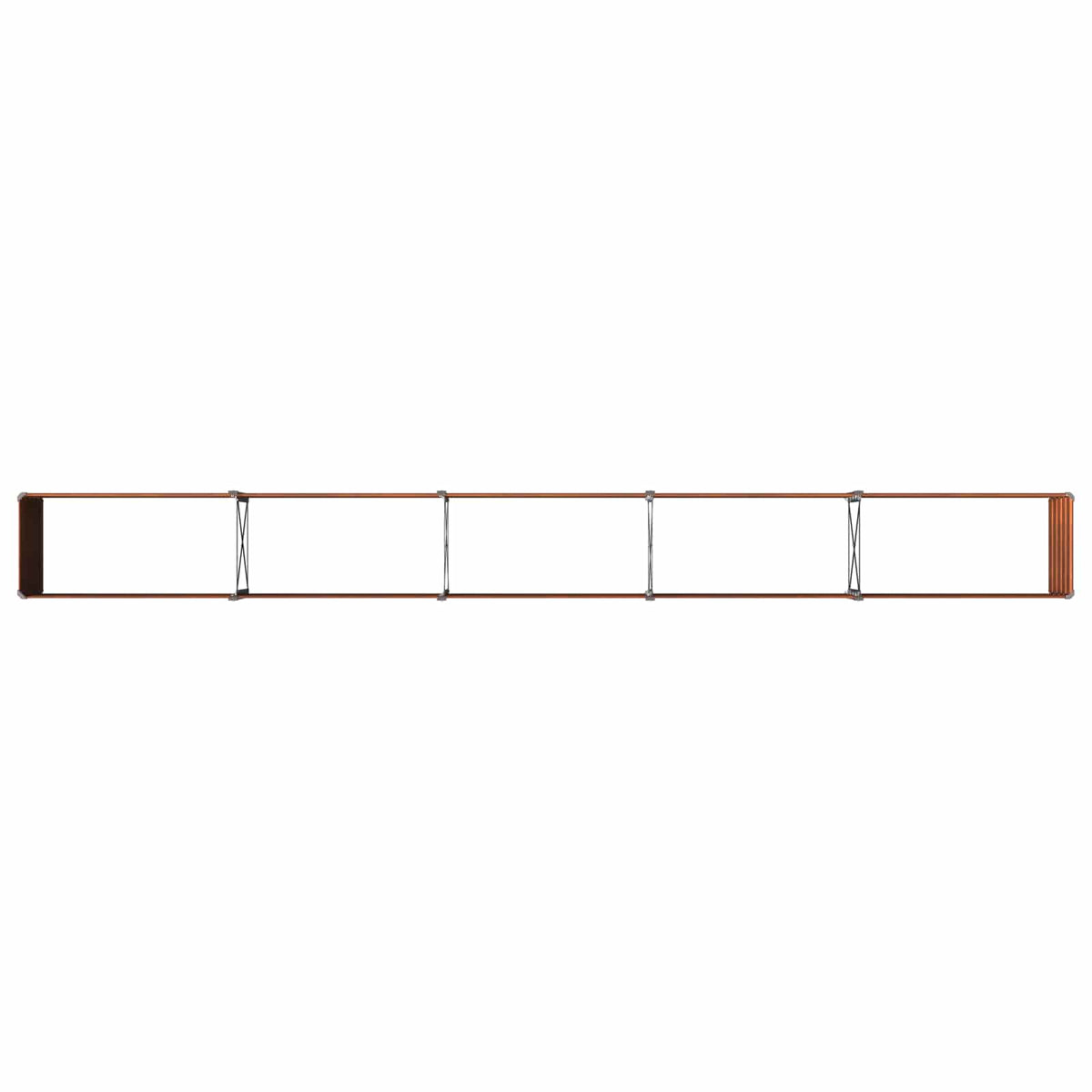 Raised Garden Bed Rusty Steel 400x40x55cm