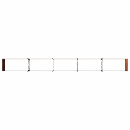 Raised Garden Bed Rusty Steel 400x40x55cm