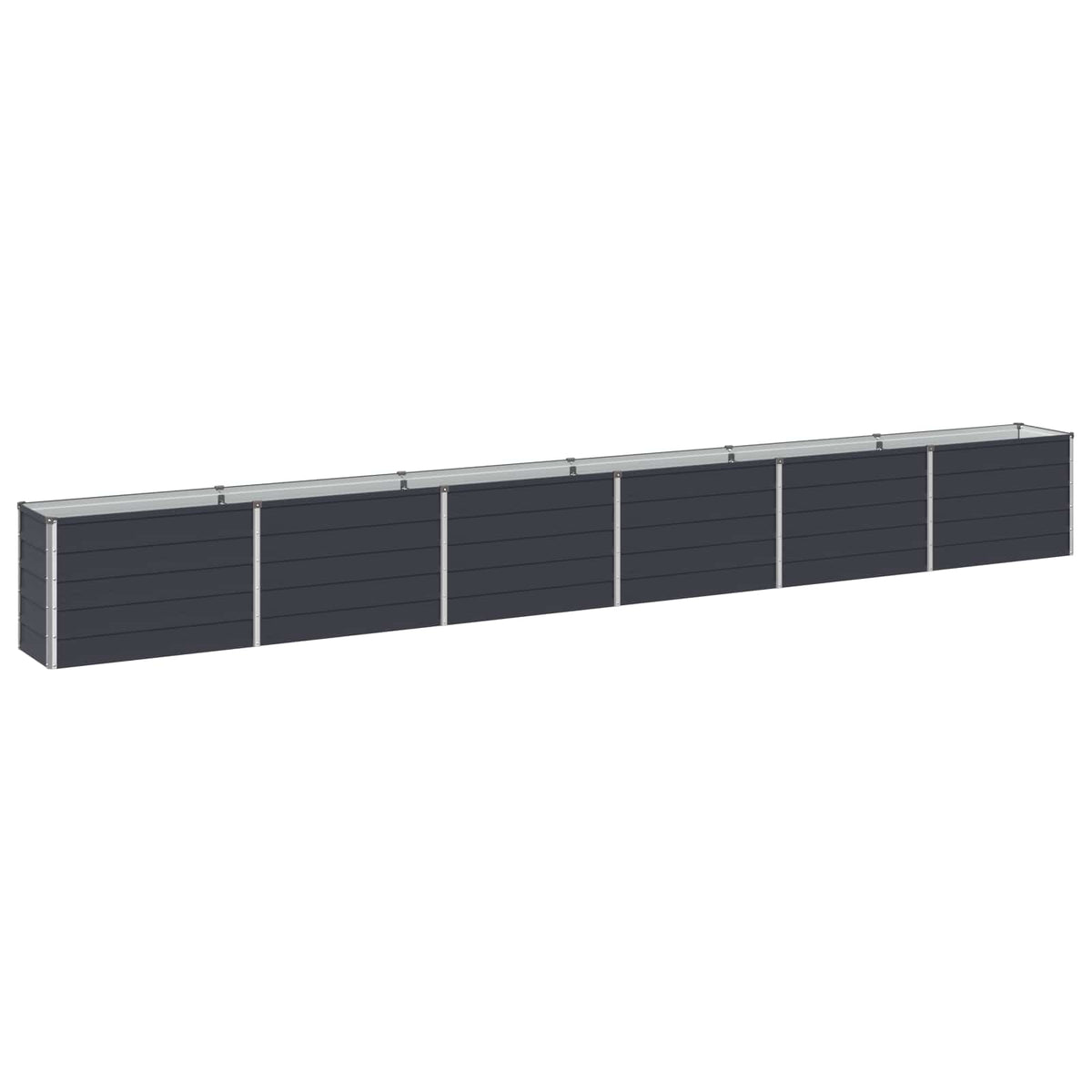 Steel Raised Garden Bed Anthracite 480x40x55cm