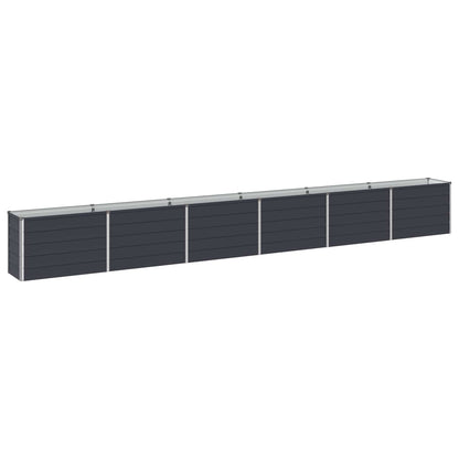 Steel Raised Garden Bed Anthracite 480x40x55cm