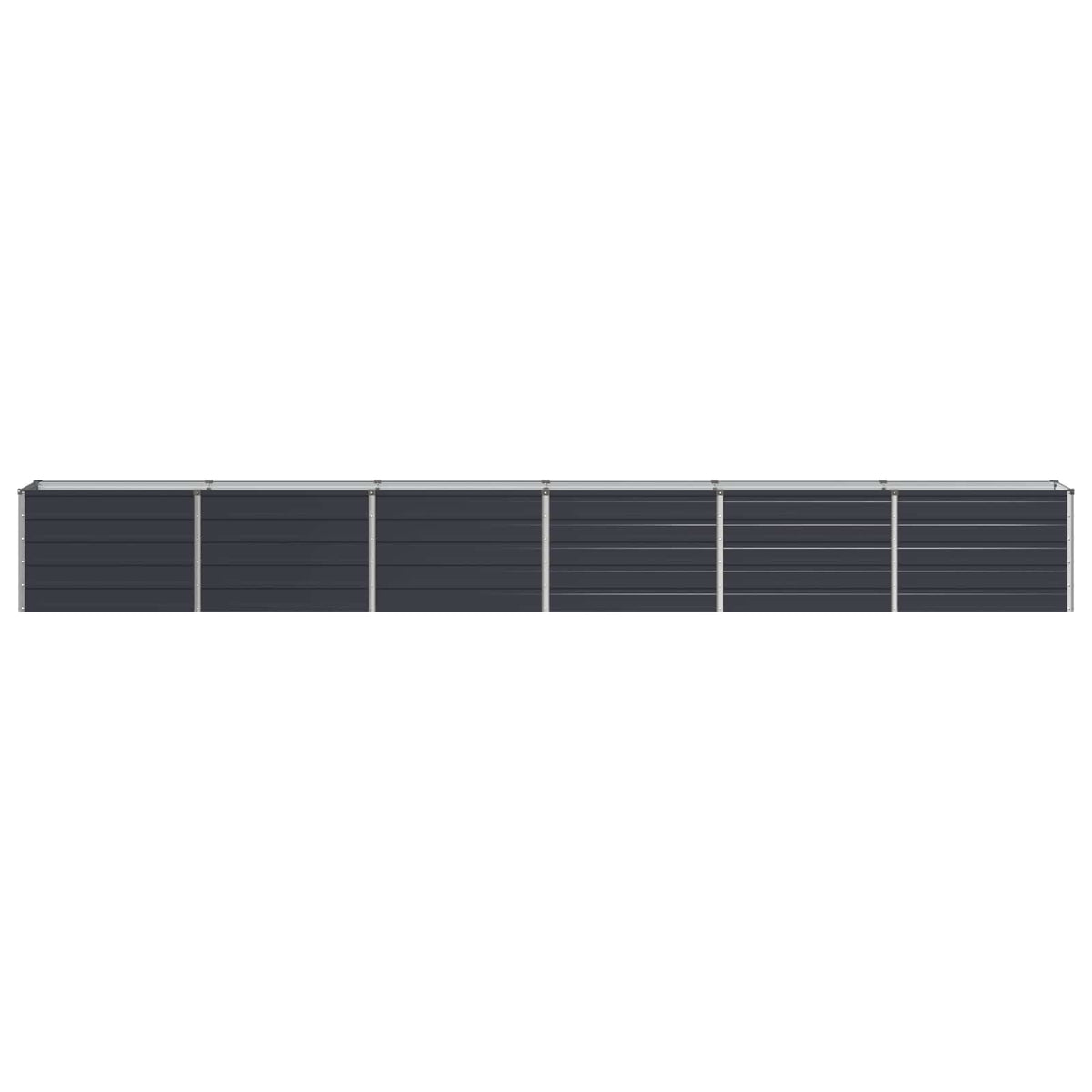Steel Raised Garden Bed Anthracite 480x40x55cm