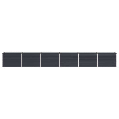 Steel Raised Garden Bed Anthracite 480x40x55cm
