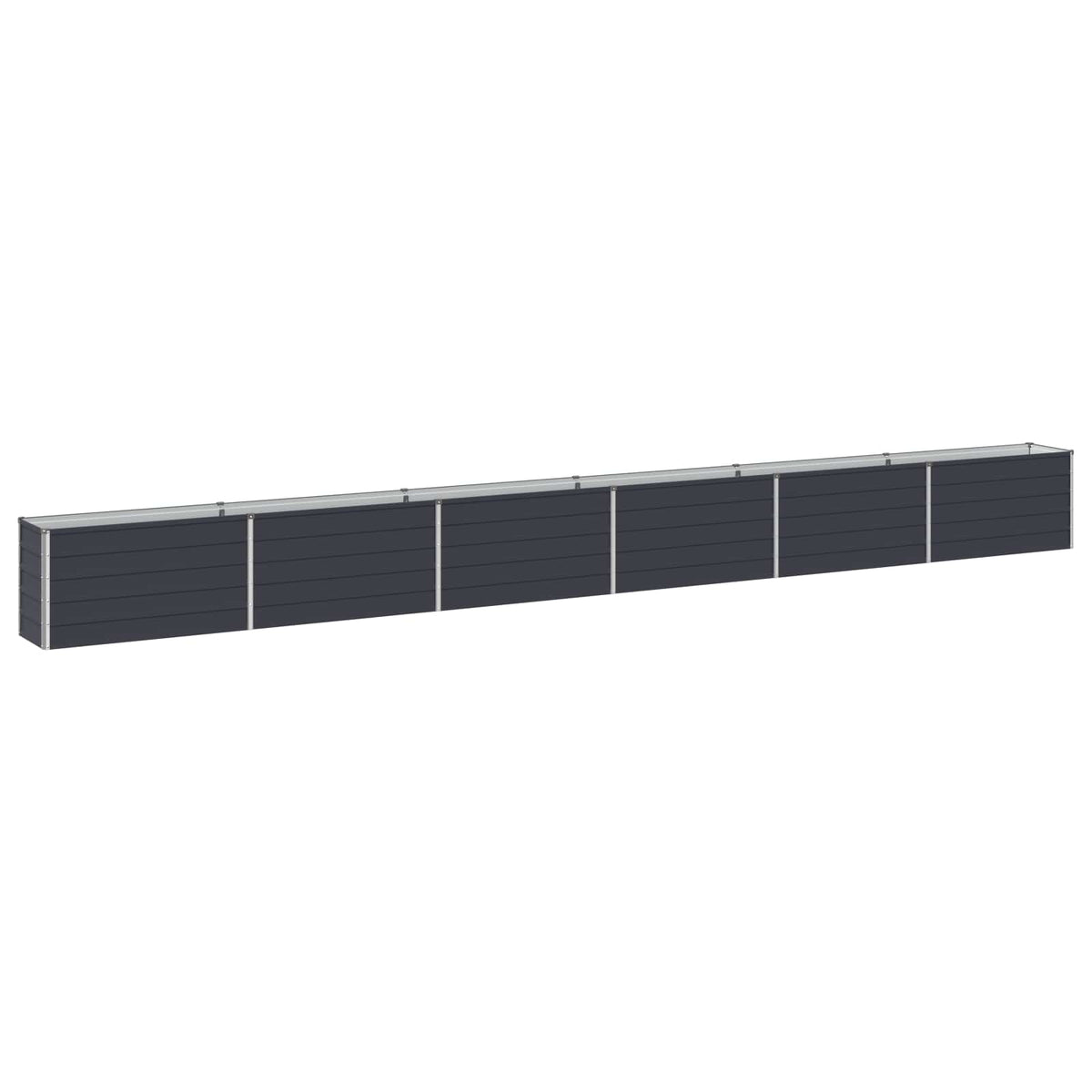 Steel Raised Garden Bed Anthracite 600x40x55cm