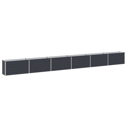 Steel Raised Garden Bed Anthracite 600x40x55cm