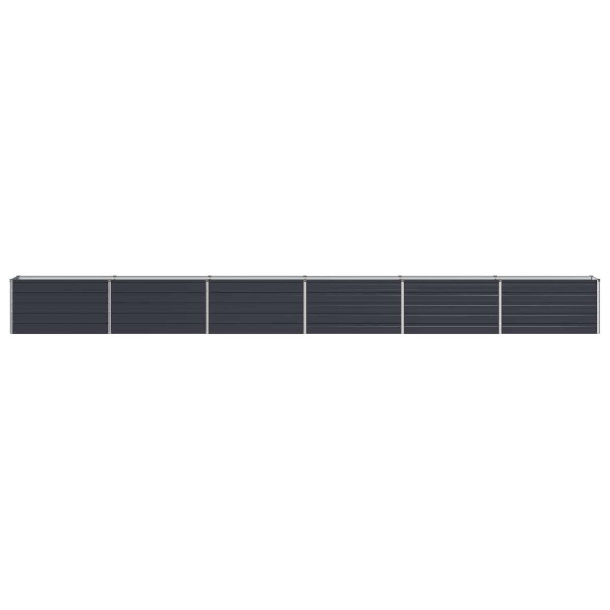 Steel Raised Garden Bed Anthracite 600x40x55cm