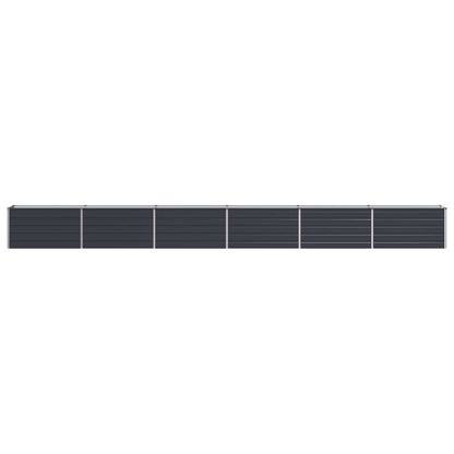 Steel Raised Garden Bed Anthracite 600x40x55cm