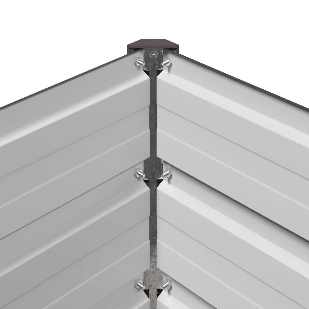 Raised Garden Bed Anthracite Steel 100x40x24cm