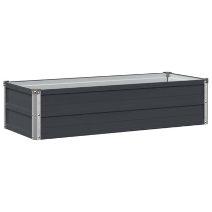 Raised Garden Bed Anthracite Steel 100x40x24cm