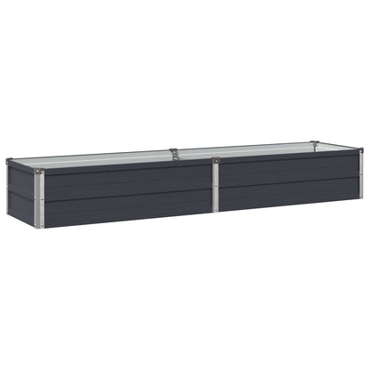 Steel Raised Garden Bed Anthracite 160x40x24cm