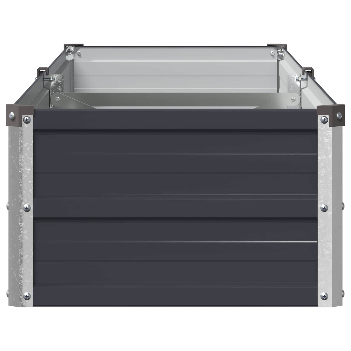 Steel Raised Garden Bed Anthracite 160x40x24cm