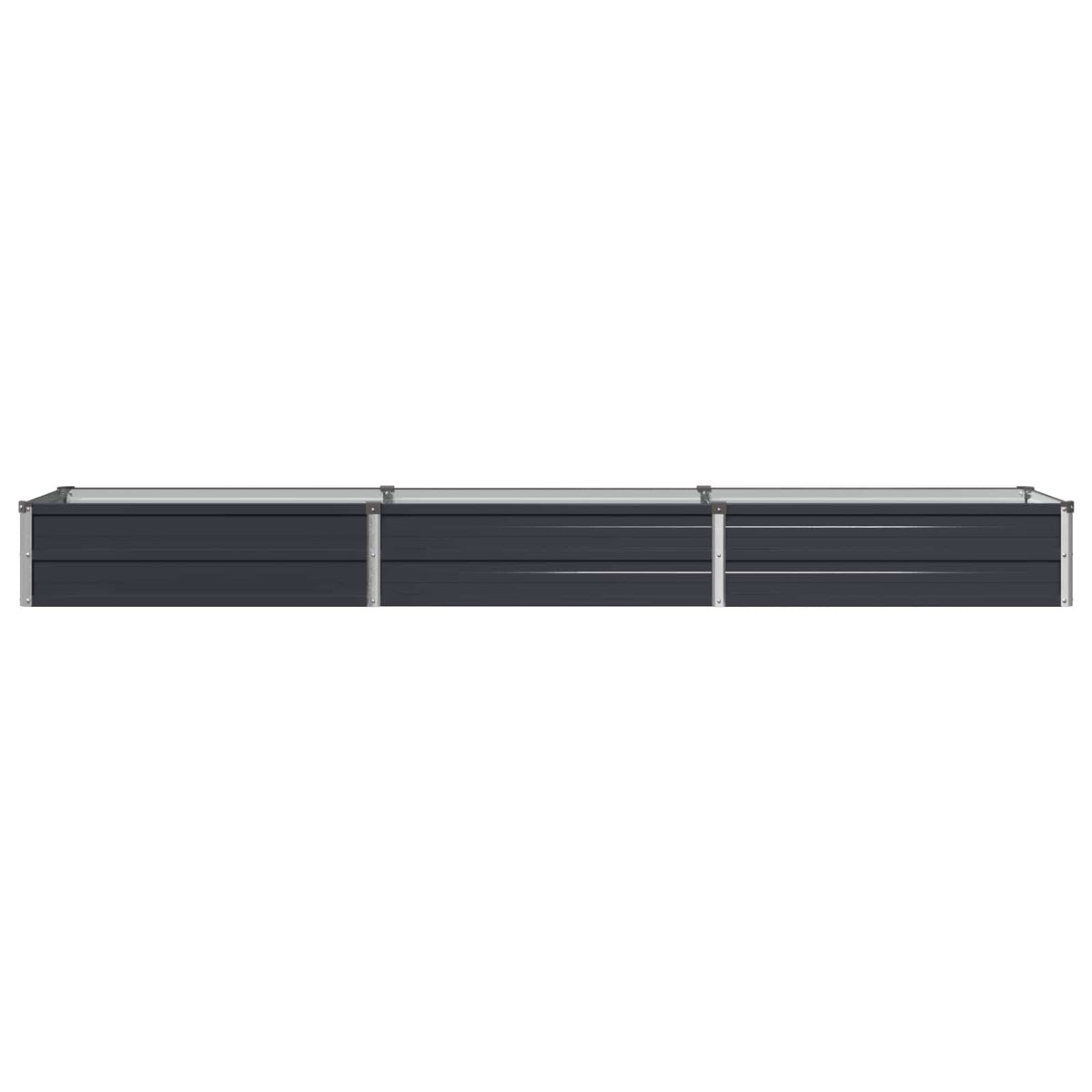 Raised Garden Bed Anthracite Steel 240x40x24cm