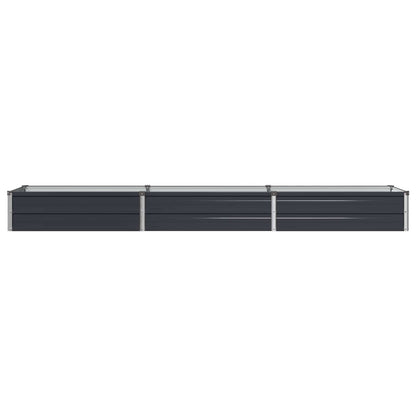 Raised Garden Bed Anthracite Steel 240x40x24cm