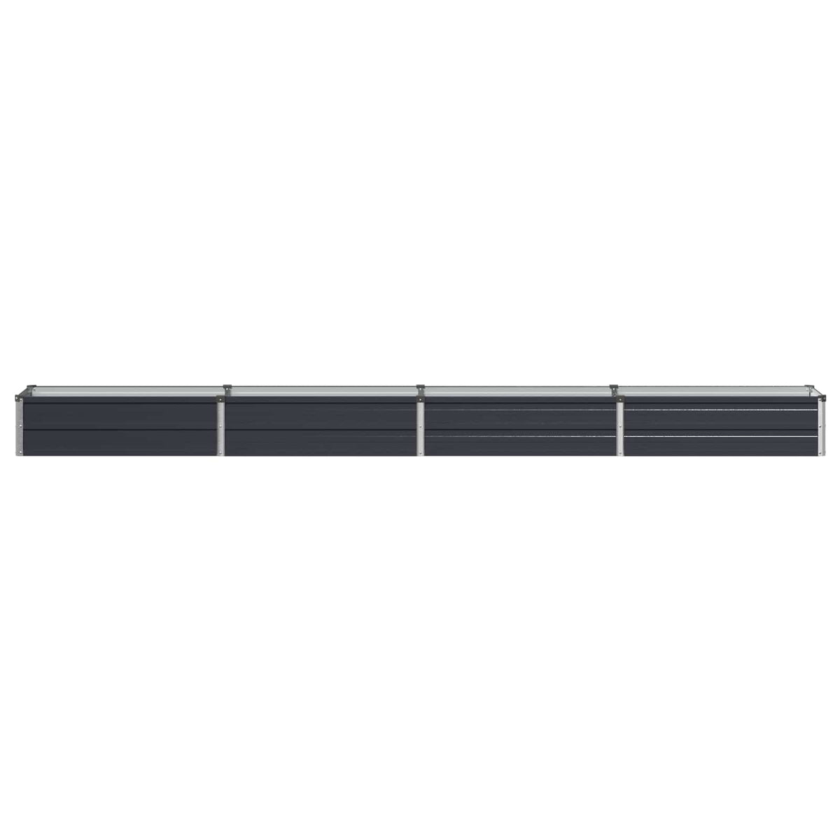 Steel Raised Garden Bed Anthracite 320x40x24cm