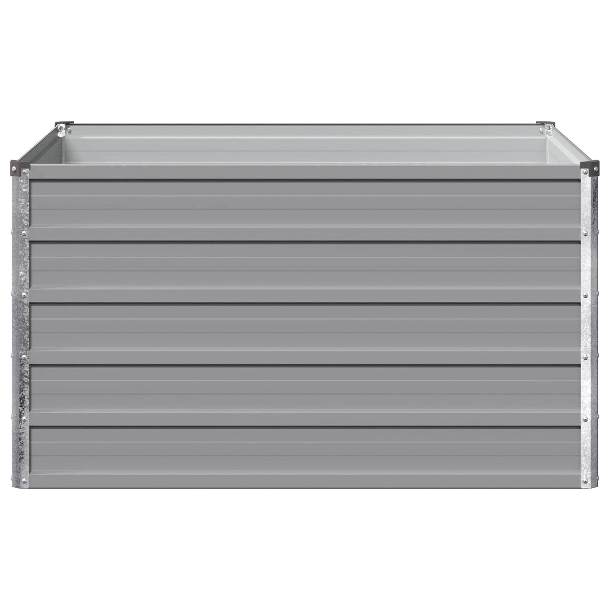 Grey Steel Raised Garden Bed 100x80x55cm