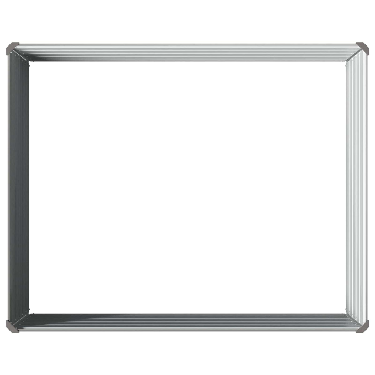 Grey Steel Raised Garden Bed 100x80x55cm