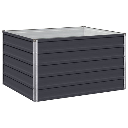 Steel Raised Garden Bed Anthracite 100x80x55cm