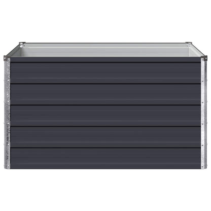 Steel Raised Garden Bed Anthracite 100x80x55cm