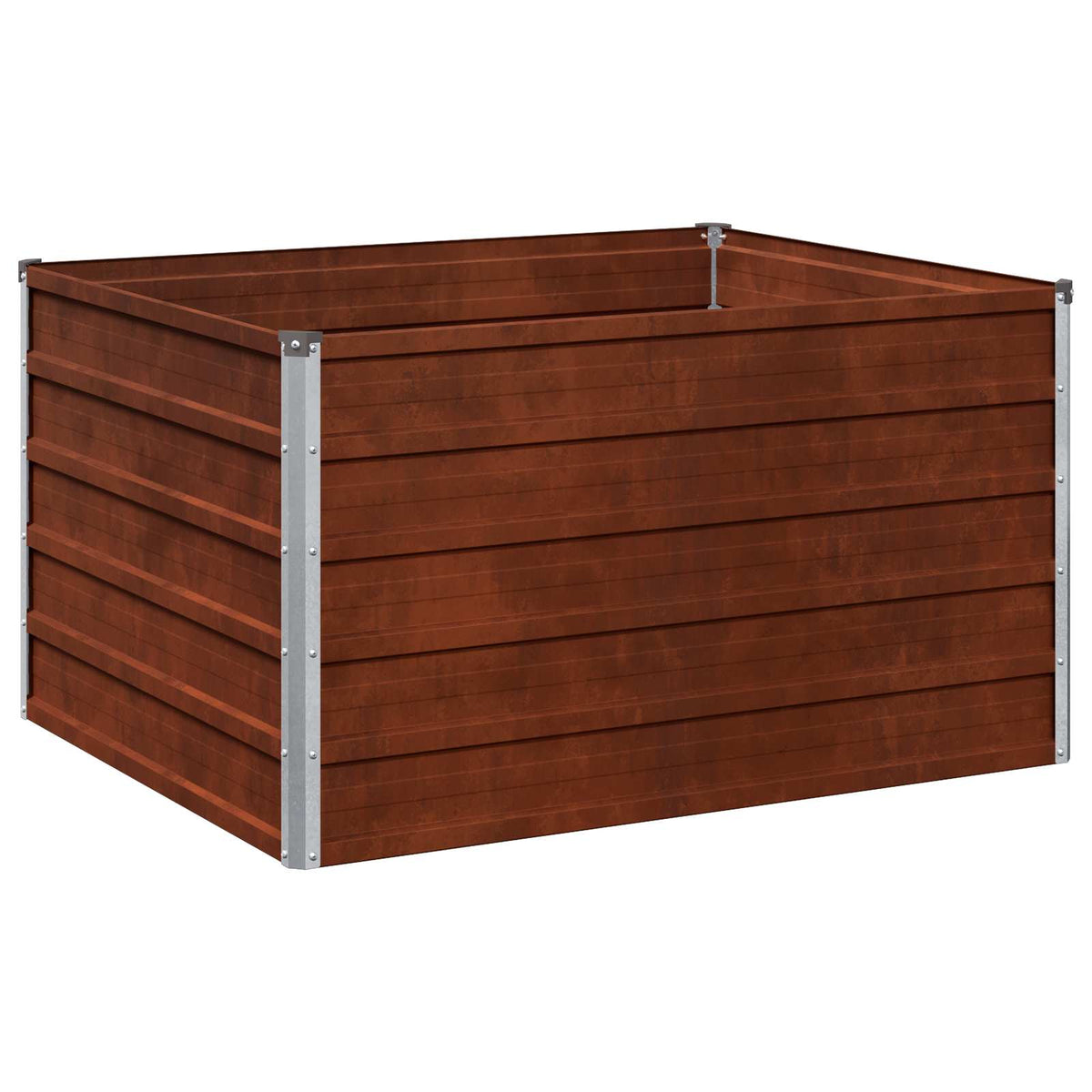Raised Garden Bed Rusty Steel 100x80x55cm