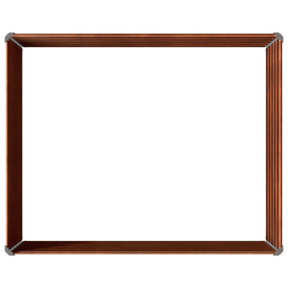 Raised Garden Bed Rusty Steel 100x80x55cm