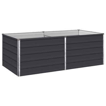 Steel Raised Garden Bed Anthracite 160x80x55cm