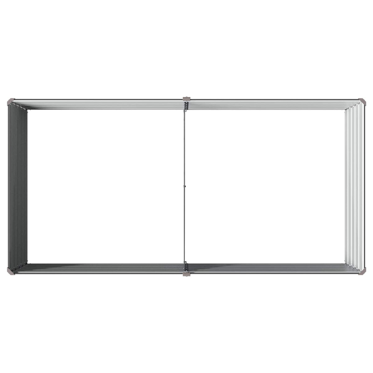Steel Raised Garden Bed Anthracite 160x80x55cm