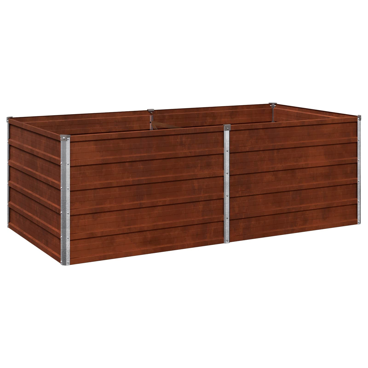 Raised Garden Bed Rusty Steel 160x80x55cm