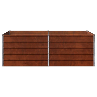 Raised Garden Bed Rusty Steel 160x80x55cm