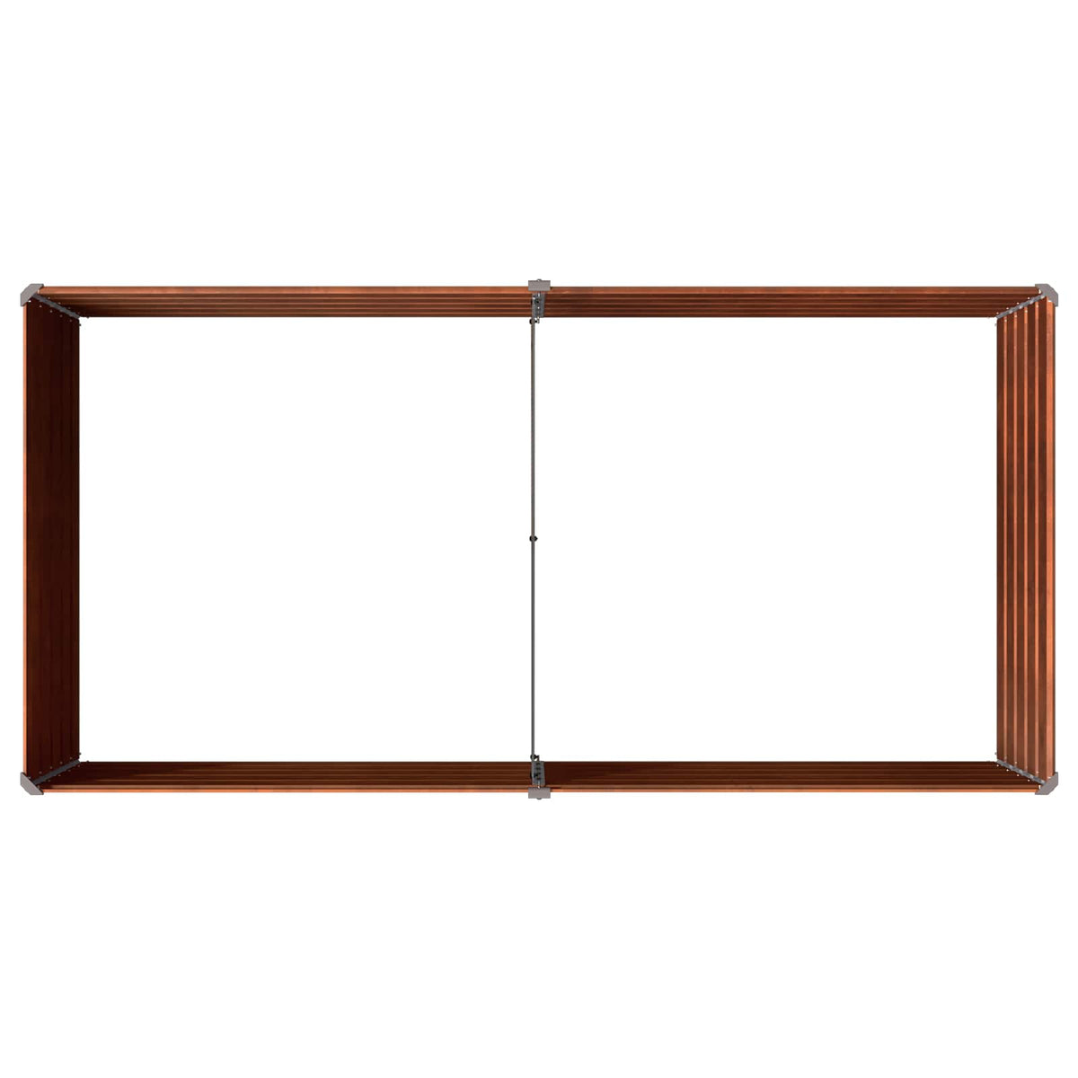 Raised Garden Bed Rusty Steel 160x80x55cm