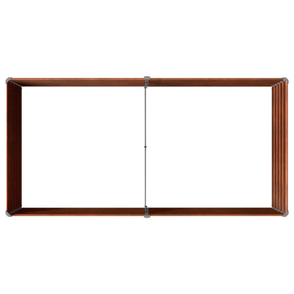 Raised Garden Bed Rusty Steel 160x80x55cm