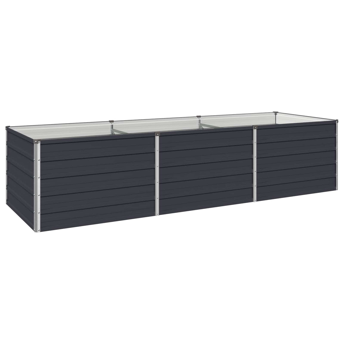 Raised Garden Bed Anthracite Steel 240x80x55cm