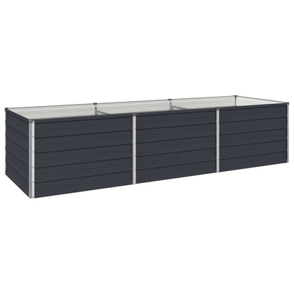 Raised Garden Bed Anthracite Steel 240x80x55cm