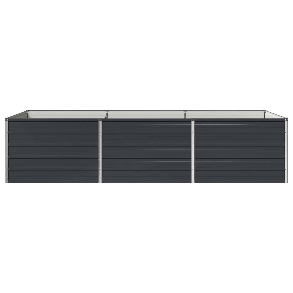 Raised Garden Bed Anthracite Steel 240x80x55cm
