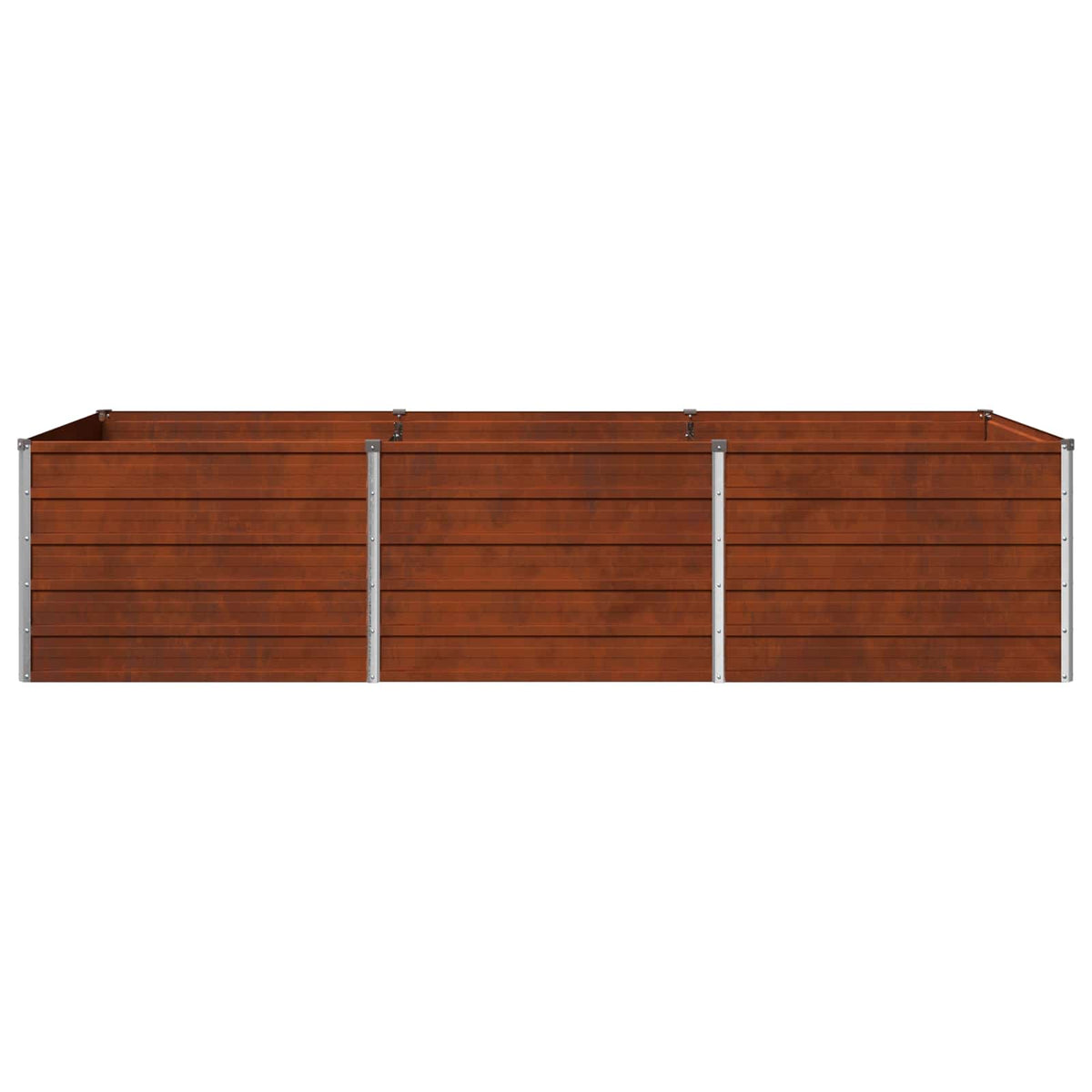 Garden Bed Rusty Steel 240x80x55cm