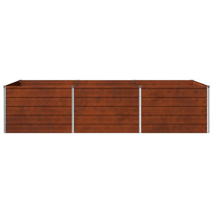 Garden Bed Rusty Steel 240x80x55cm