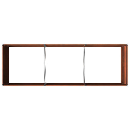 Garden Bed Rusty Steel 240x80x55cm