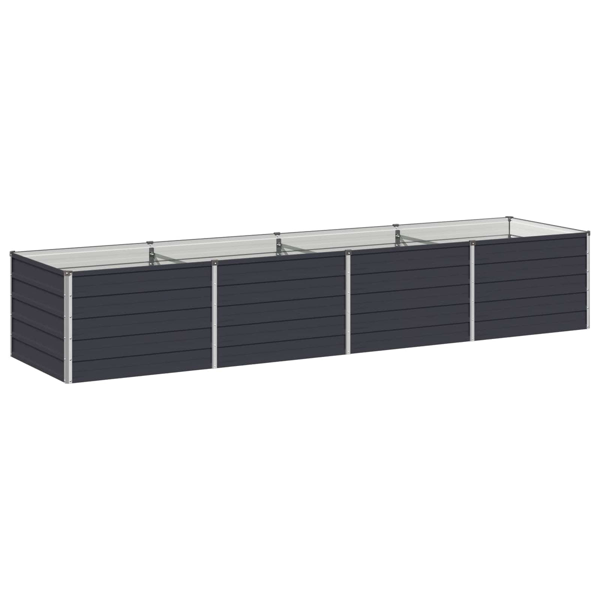 Raised Garden Bed Anthracite Steel 320x80x55cm