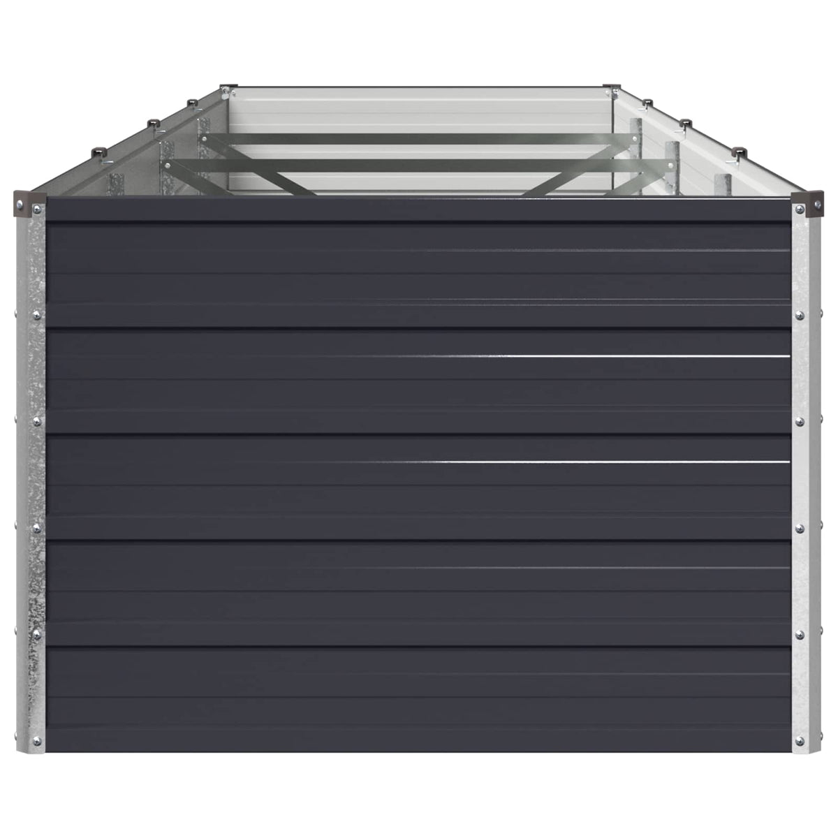 Raised Garden Bed Anthracite Steel 320x80x55cm